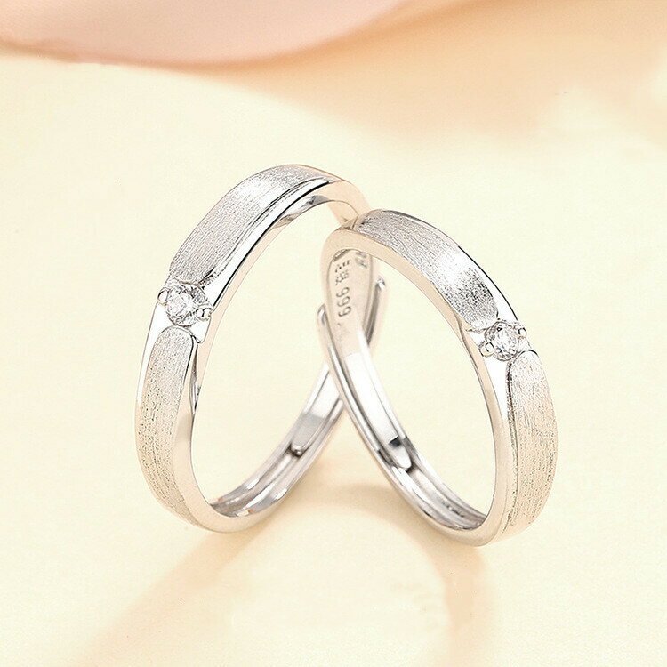 シルバー999 ペアリング 2個セット フリーサイズ 調整可能なペアリング ペアリング カップル 人気 レディース メンズ リング 婚約指輪 結婚指輪 誕生日プレゼント ギフト エレガント