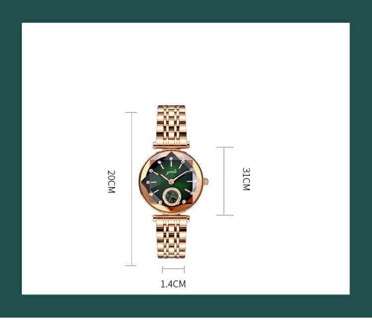 選べる4色 レディースウォッチ ウォッチ レディース 腕時計 防水 クォーツ 女性 誕生日 プレゼント 流行 おしゃれ 高級感 GEDI シンプル レディース腕時計 大人 上品 グリーン ブラウン レッド ブルー 赤 青 緑