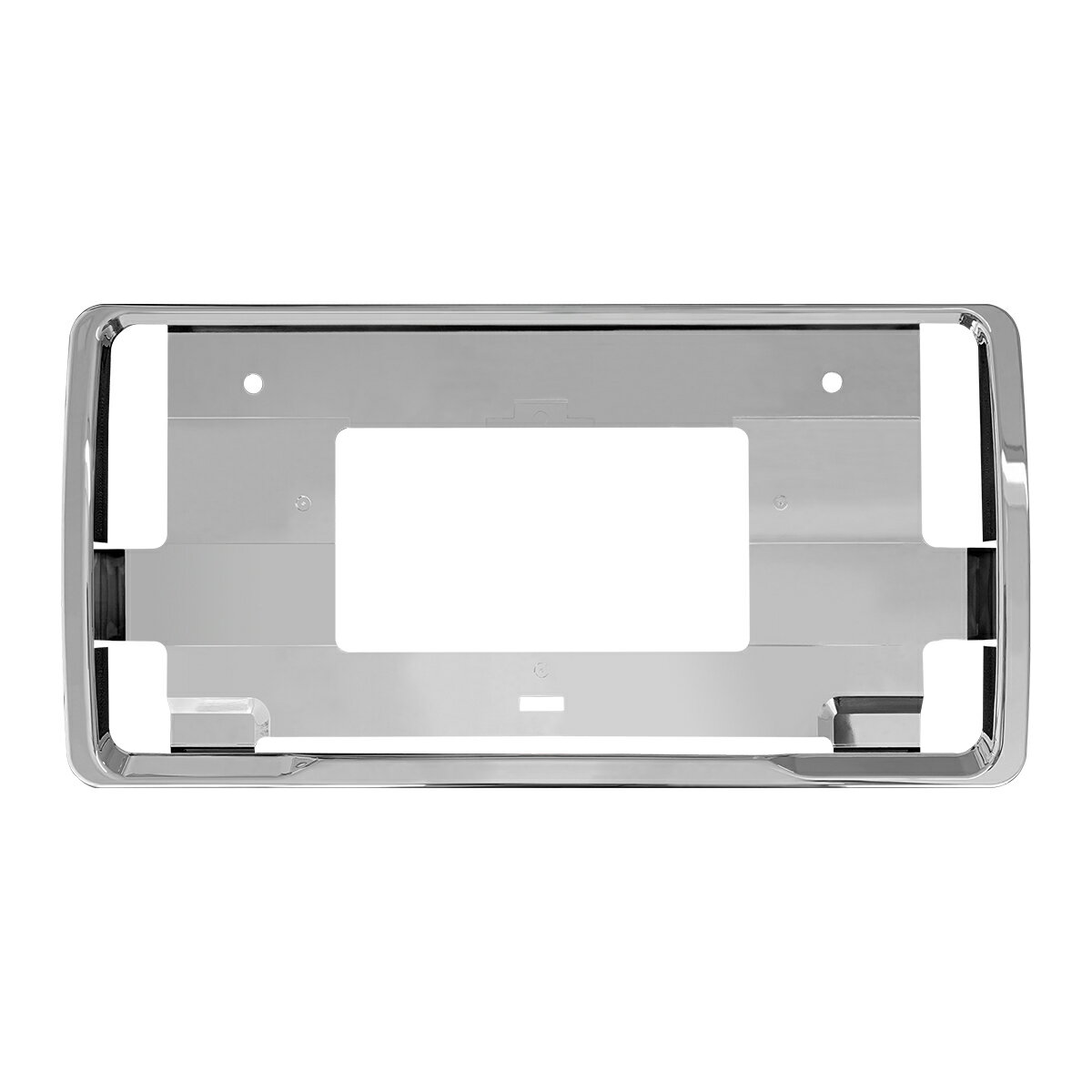 ナンバープレートフレーム シルバー 2枚セット AMEX-A11S