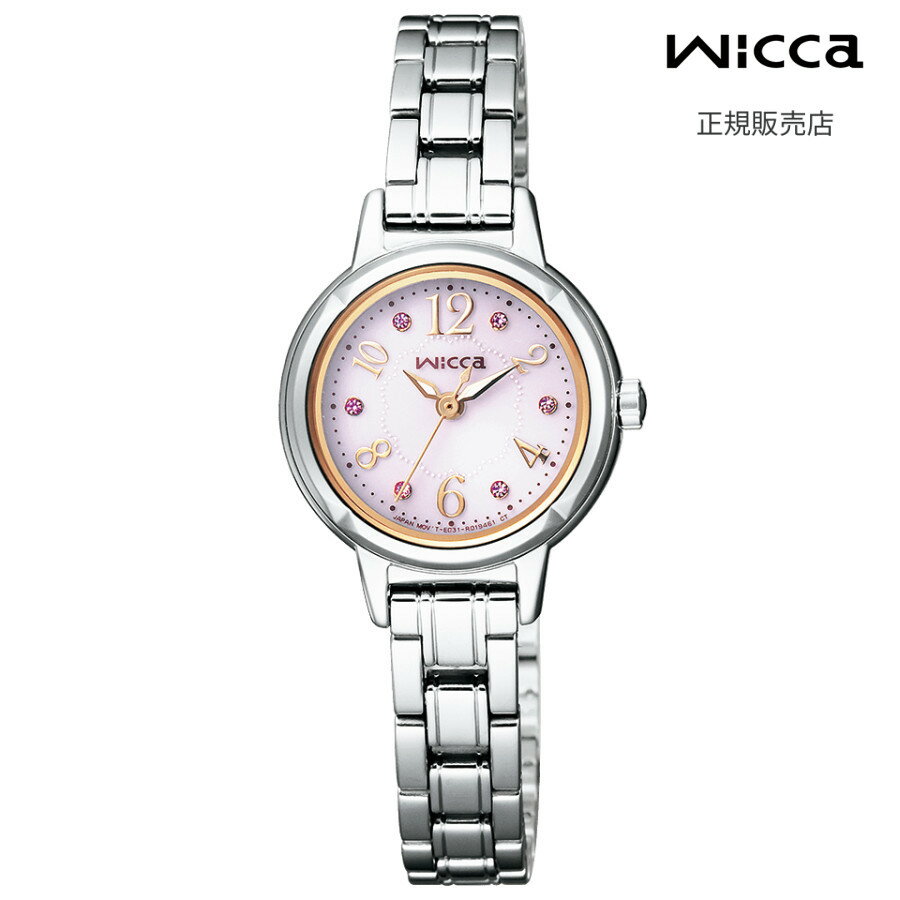 機能: ソーラー, 3針日付: 日付なしケース形状: 丸型サイズ: 24mm素材: ステンレススチール文字盤: ピンクインデックス: アラビア&ドットベゼル: ノーマル防水: 50Mベルト: ブレスレット注意書き：モニター発色の具合により、...