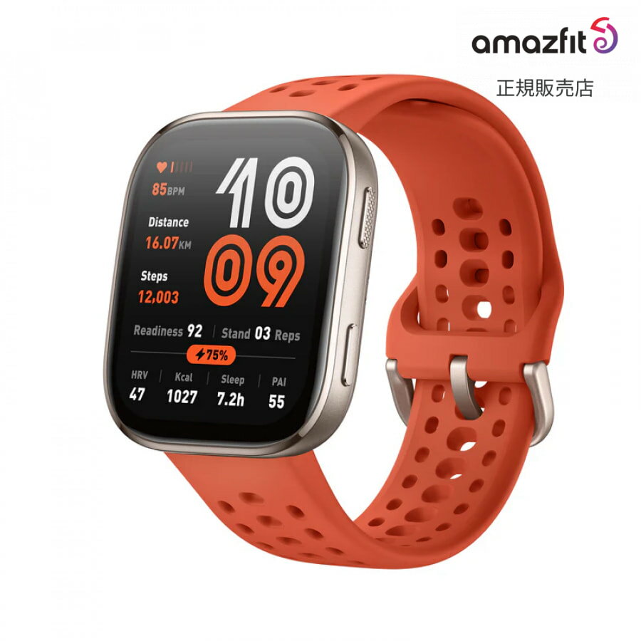 【ブラックフライデー限定 1/2で100%ポイント】【アマズフィット 国内正規品】 amazfit Bip 6 レッド Bip 6 Red