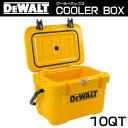 送料無料 DEWALT(デウォルト)クーラーボックス 10Qt保冷ボックス 小型 クーラーバッグ 保冷バッグ 軽量 釣り箱 保冷 保鮮 保温 アウトドア レジャ...