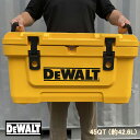 【送料無料】DEWALT デウォルト クーラーボックス 45QT 約43L 高機能 アイスボックス アウトドア 保温箱 車載 冷蔵庫 釣り 保冷 保温 保鮮 多機能 釣り箱 大容量 冷凍冷蔵庫 保温箱 釣り箱 持…