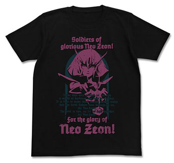 機動戦士ガンダムZZ ハマーン・カーンTシャツ/ブラック-S（再販）[コスパ]《12月予約》