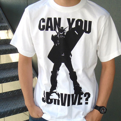 機動戦士ガンダム can you survive？ Tシャツ/ホワイト-XL（再販）[コスパ]《11月予約》