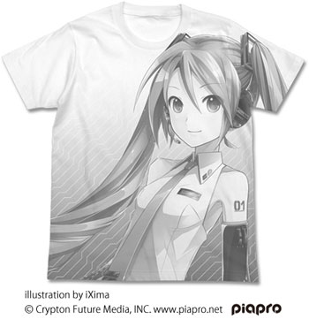 初音ミク V3 Tシャツ ver.2.0/ホワイト-XL（再販）[コスパ]《06月予約》