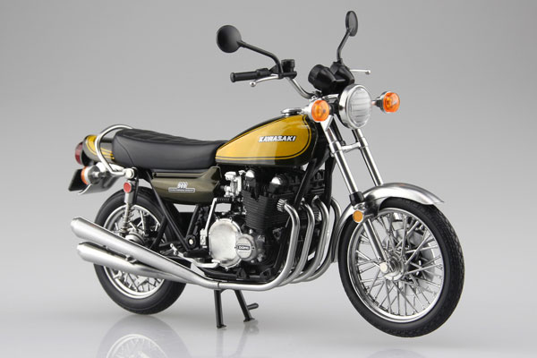 1/12 完成品バイク KAWASAKI 900Super4(Z1) イエローボール[スカイネット]《発売済・在庫品》