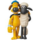 ウルトラディテールフィギュア No.429 UDF Aardman Animations #2 SHAUN ＆ BITZER 『ひつじのショーン』[メディコム・トイ]《在庫切れ》