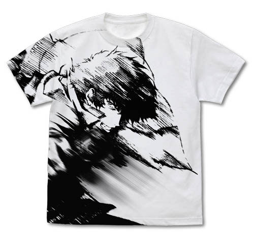 カウボーイビバップ スパイク・スピーゲル オールプリントTシャツ/WHITE-L（再販）《07月予約》