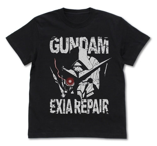 機動戦士ガンダム00 ガンダムエクシアリペア ヘッド Tシャツ/BLACK-XL（再販）[コスパ]《07月予約》