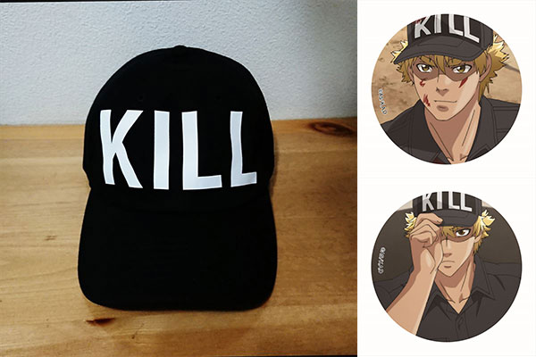 はたらく細胞 キラーT細胞 帽子 缶バッチ付きセット[エムズファクトリー]《在庫切れ》のサムネイル