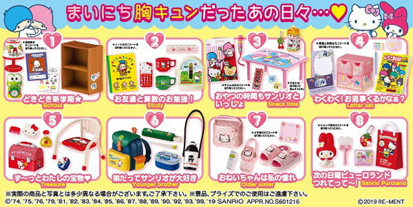 サンリオ わたしの胸キュンデイズ 8個入りBOX (食玩)[リーメント]《在庫切れ》のサムネイル