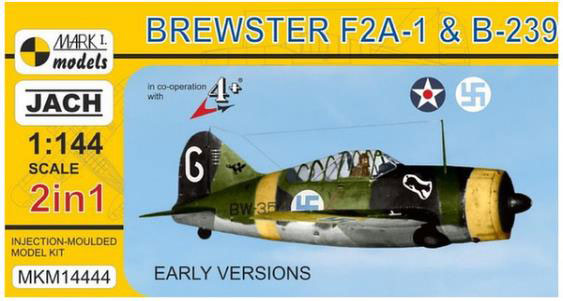 1/144 ブルースター F2A-1バッファロー/ B-239 「前期型」(2機入) プラモデル（再販）[マークワンモデル]《在庫切れ》