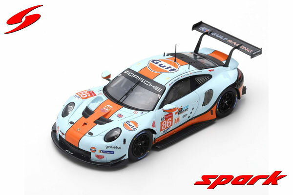 1/43 Porsche 911 RSR No.86 Gulf Racing 24H Le Mans 2019 M. Wainwright - B. Barker - T. Preinin[スパーク]《在庫切れ》