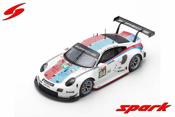 1/43 Porsche 911 RSR No.94 Porsche GT Team 24H Le Mans 2019 S. Muller - M. Jaminet - D. Olsen[スパーク]《在庫切れ》