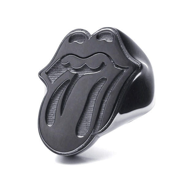 【2月上旬以降発送・発売済商品】THE ROLLING STONES LIPS ＆ TONGUE RING BLACK 13号[IVXJAPAN]【送料無料】《在庫切れ》