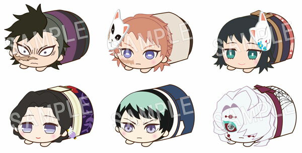 鬼滅の刃 もちころりん3 ぬいぐるみマスコット 6個入りBOX[中外鉱業]《在庫切れ》のサムネイル