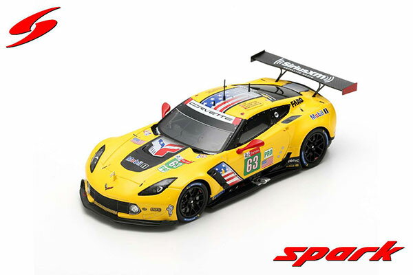 1/43 Chevrolet Corvette C7.R No.63 Corvette Racing 24H Le Mans 2019 J. Magnussen - A. Garcia - M. Rockenfeller[スパーク]《在庫切れ》