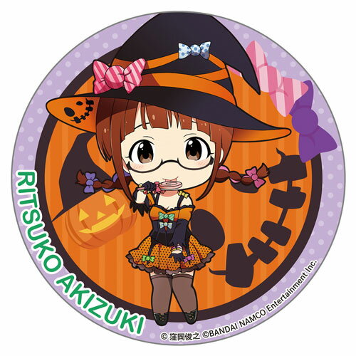 アイドルマスター ミリオンライブ！ テーマ缶バッジ ハロウィン 秋月律子[あみあみ]《発売済・在庫品》