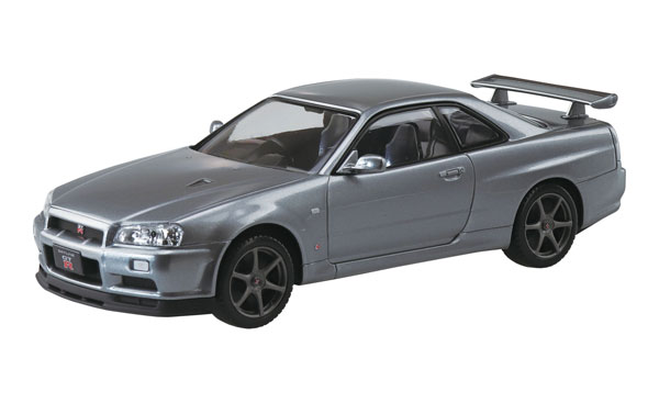 ザ・スナップキット No.11-E ニッサン R34スカイライン GT-R ニュル(スパークリングシルバー) プラモデル[アオシマ]《在庫切れ》