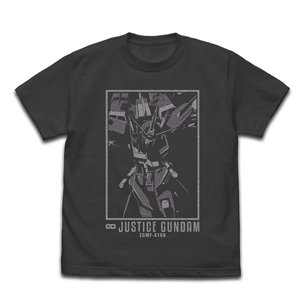 機動戦士ガンダムSEED DESTINY インフィニットジャスティスガンダム Tシャツ/SUMI-XL（再販）[コスパ]《06月予約》