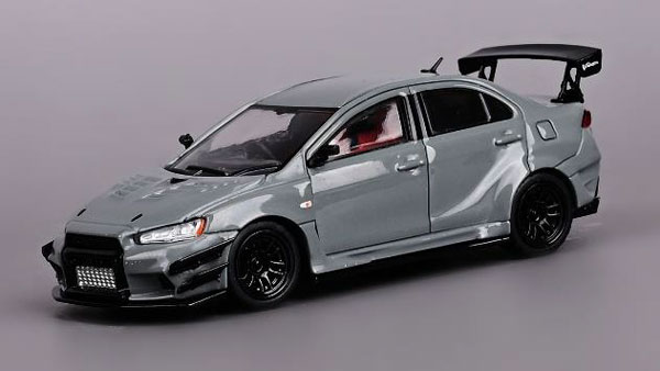 1/64 三菱 ランサー エボリューション X Varis CZ4A Widebody Ver.2 グレー[CM・MODEL]《在庫切れ》のサムネイル