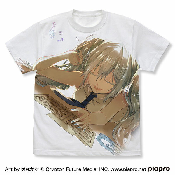 初音ミク フルグラフィックTシャツ はなかず Ver./WHITE-L（再販）《07月予約》