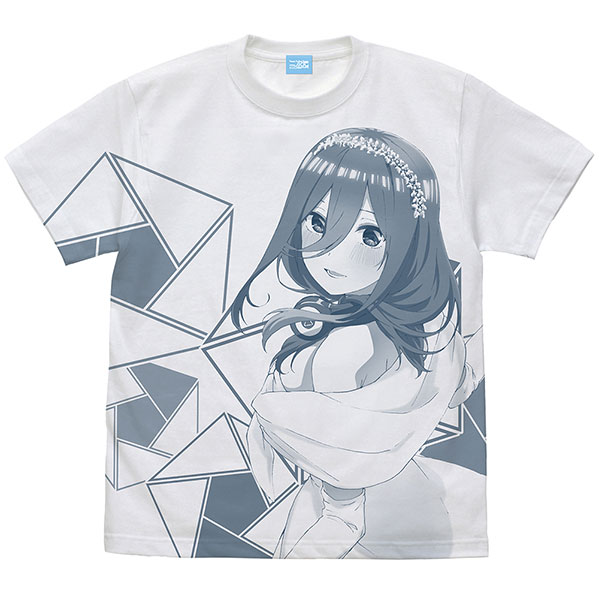 映画「五等分の花嫁」 中野三玖 オールプリントTシャツ ウェディングドレスVer./WHITE-M（再販）[コス..