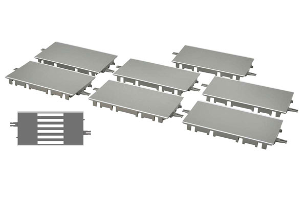 バスコレ走行システム〈S-001-2〉 道路パーツS70-RO(8本セット)（再販）[トミーテック]《発売済・在庫品》