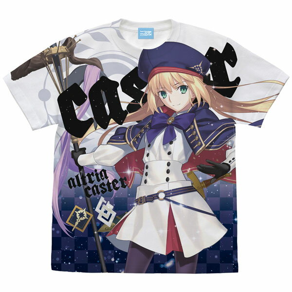 Fate/Grand Order キャスター/アルトリア・キャスター フルグラフィックTシャツ/WHITE-S（再販）[コスパ]《08月予約》