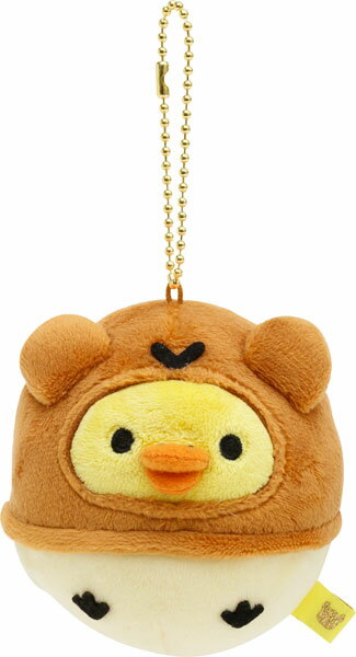 MO04401 リラックマ 駄菓子シリーズ ぶらさげぬいぐるみ キイロイトリ(鈴カステラ)[サンエックス]《在庫切れ》のサムネイル