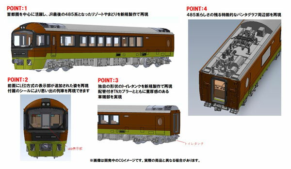 98822 JR 485-700系電車(リゾートやまどり)セット(6両)[TOMIX]【送料無料】《発売済・在庫品》