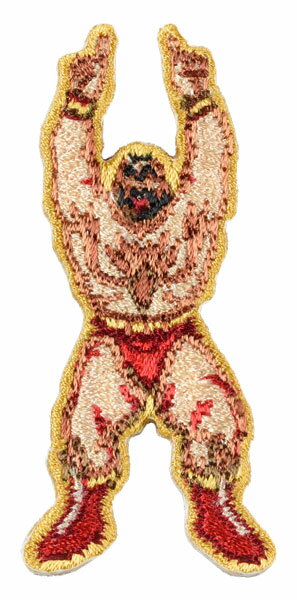 ストリートファイター 刺繍ステッカー Sサイズ (ザンギエフ/勝利ポーズ2)[MSY]《在庫切れ》のサムネイル