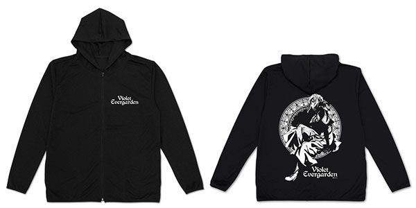ヴァイオレット・エヴァーガーデン 薄手ドライパーカー/BLACK-M（再販）[コスパ]《12月予約》