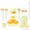 1/6 ピュアニーモ用 PNS Magical☆CUTE〜Pure Heart♪〜 ドレスset マーマレード (ドール用)[アゾン]《発売済・在庫品》