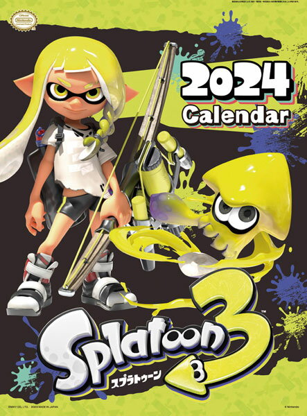 スプラトゥーン3 2024年壁掛けカレンダー[エンスカイ]《発売済・在庫品》