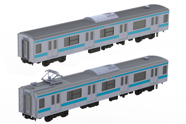 Plakit-Extra JR東日本209系直流電車タイプ(京浜東北色)モハ209 モハ208キット 1/80 プラモデル プラム 《発売済 在庫品》