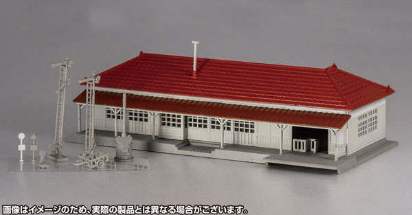 2902 着色済みストラクチャーキット ローカル駅舎(アイボリー)[グリーンマックス]《発売済・在庫品》