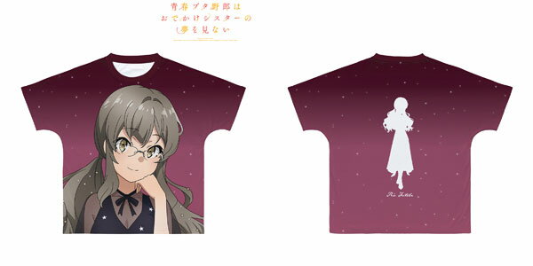 青春ブタ野郎はおでかけシスターの夢を見ない 双葉理央 星空ドレス フルグラフィックTシャツ ユニセックス L《発売済・在庫品》