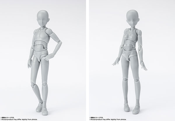 S.H.Figuarts ボディくん/ボディちゃん -スクールライフ- Edition DX SET (Gray Color Ver.) 2種セット BANDAI SPIRITS 《発売済 在庫品》