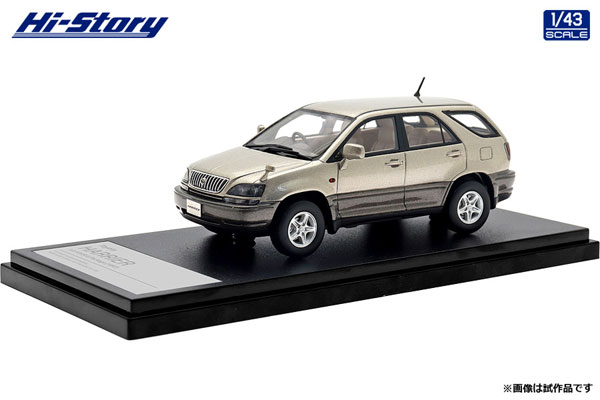 1/43 Toyota HARRIER 3.0 FOUR G Package (1997) スパークリングゴールドメタリック[ハイストーリー]《在庫切れ》