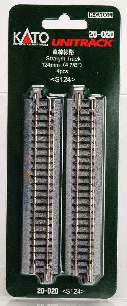 20-020 直線線路124mm (4本入)[KATO]《発売済・在庫品》