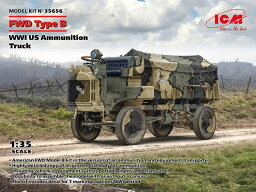 1/35 WWI アメリカ陸軍弾薬トラック FWD Type B プラモデル[ICM]《発売済・在庫品》