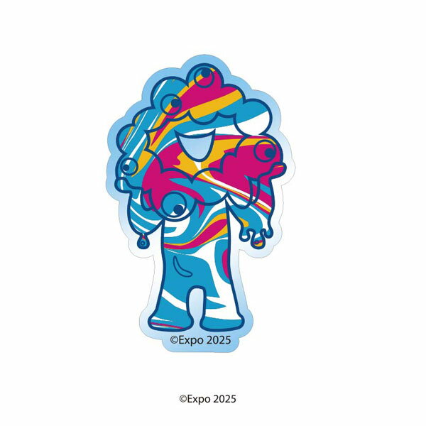 大阪・関西万博公式キャラクター ミャクミャク クリアダイカットステッカーミニ(4)[エンスカイ]《在庫切れ》のサムネイル