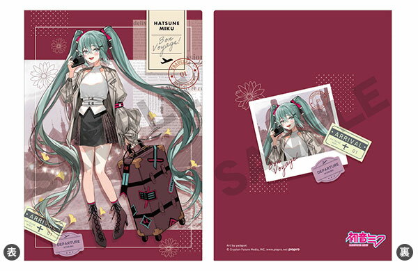 初音ミク シングルクリアファイル レッド[クラックス]《発売済・在庫品》