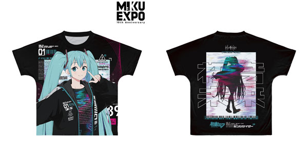 HATSUNE MIKU EXPO 10th Anniversary 初音ミク テックファッションver. Art by so品 フルグラフィックTシャツ XXS[アルマビアンカ]《在庫切れ》のサムネイル