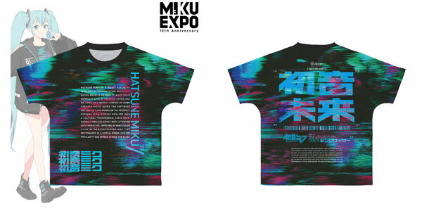 HATSUNE MIKU EXPO 10th Anniversary 初音ミク着用 フルグラフィックTシャツ ユニセックス S[アルマビアンカ]《在庫切れ》のサムネイル