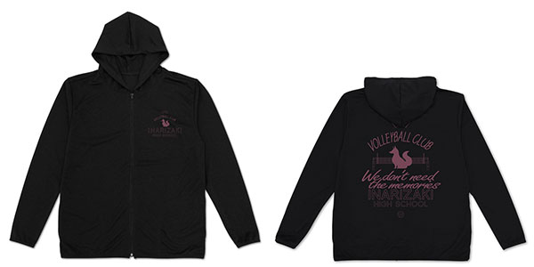 ハイキュー！！ 稲荷崎高校バレーボール部 薄手ドライパーカー/BLACK-M（再販）[コスパ]《02月予約》