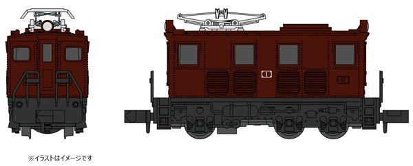 A1530 Cタイプ電気機関車 角型車体 /茶色[マイクロエース]《発売済・在庫品》