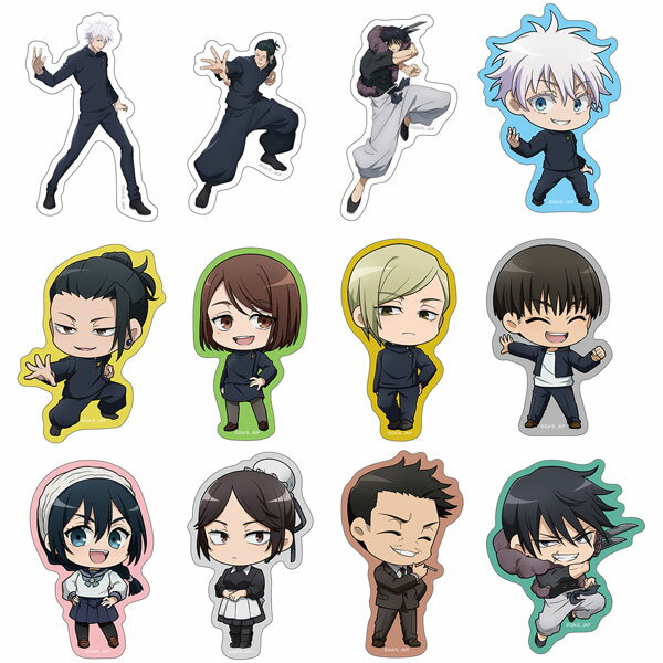 呪術廻戦 第2期 懐玉・玉折 トレーディングダイカットステッカー 12個入りBOX[ムービック]《発売済・在庫品》